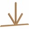 Ekena Millwork Saratoga Timber Gable Bracket, Western Red Cedar, 108"W x 63"H x 3 1/2"D x 3 1/2"F, 14/12 Pitch GBW108X63X0404SAR00SWR - alternate 5